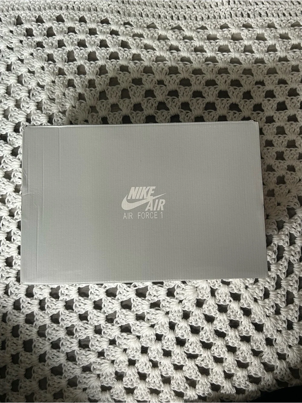 Nike Air Force 1 White and Burgundy Men’s Sneakers